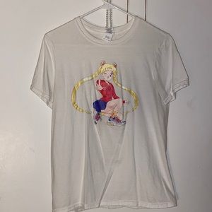 Small - Balenciaga Sailor Moon - Graphic Anime Tee